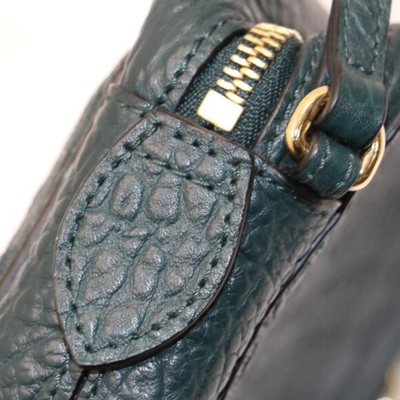 Burberry Pebbled Leather Small Shoulder Handbag - Green - Picture 9 of 16